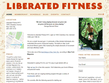 Tablet Screenshot of liberatedfitness.com